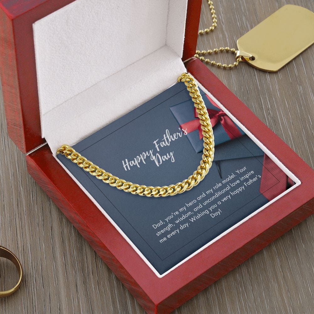 Father's Day Cuban Link Chain - Dazora Jewels - Dazora Jewels