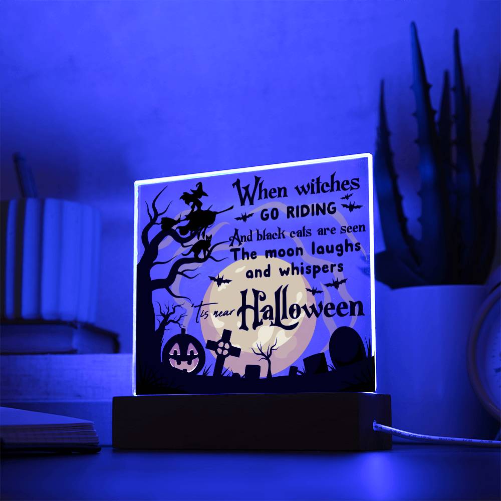 Halloween Black Cats Acrylic Plaque - Dazora Jewels - Dazora Jewels