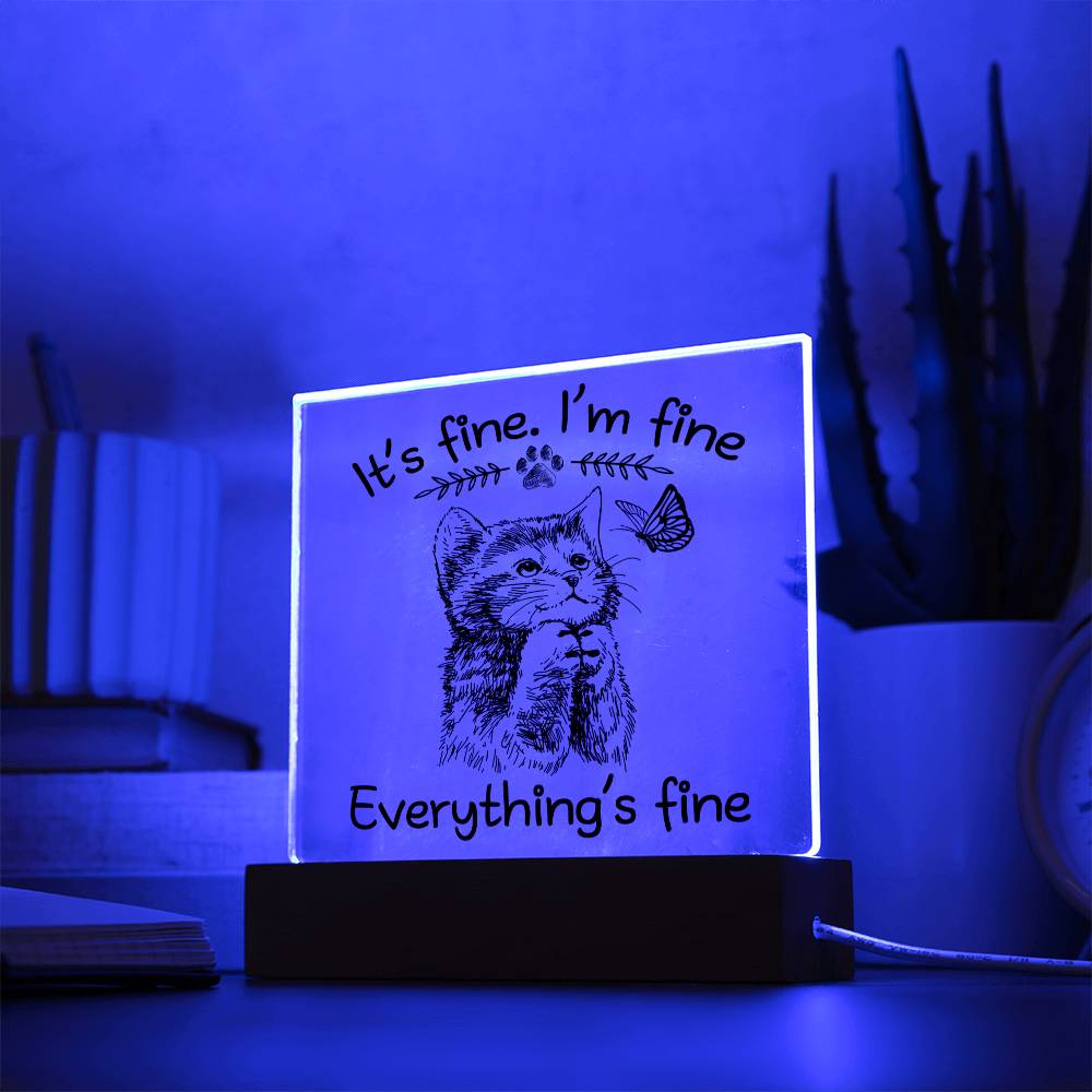Everything's Fine-Acrylic - Dazora Jewels - Dazora Jewels