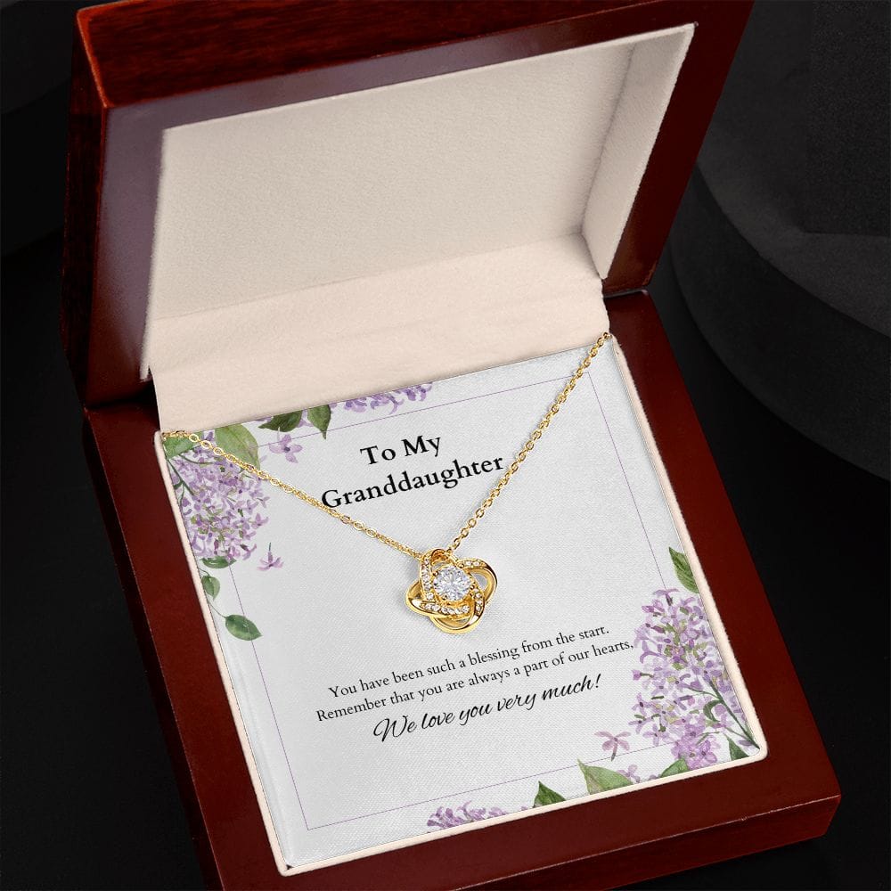 Granddaughter Love Knot Necklace - Dazora Jewels - Dazora Jewels