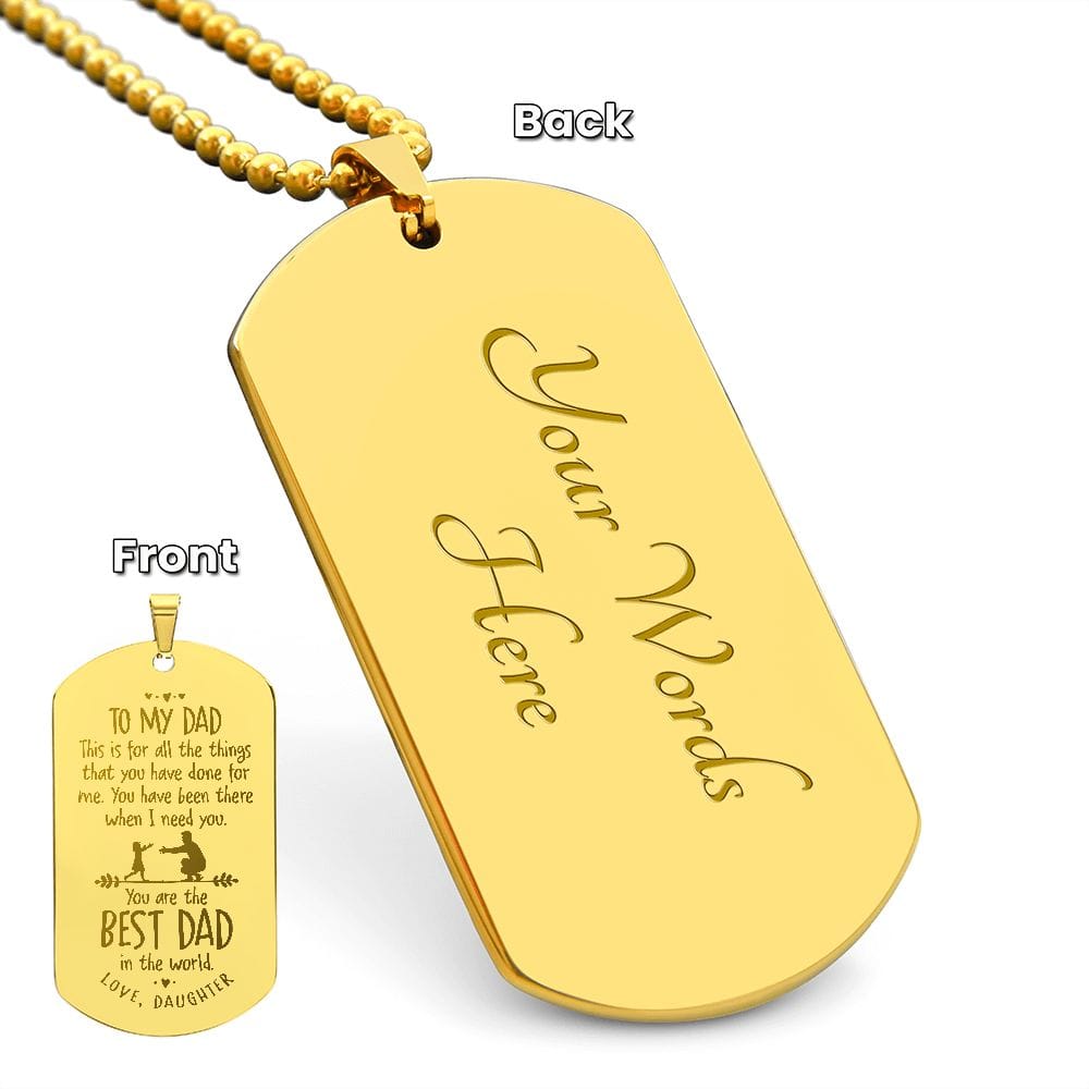 Engraved Dog Tag - Dazora Jewels - Dazora Jewels