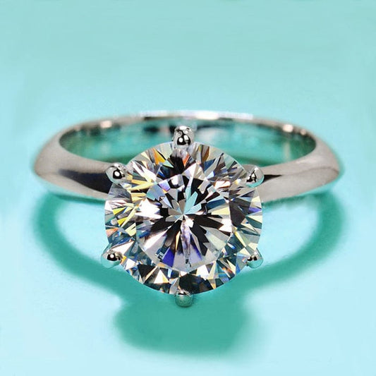 Women's Fashion Simple Hexaclaw Zircon Ring - Dazora Jewels  - Dazora Jewels 