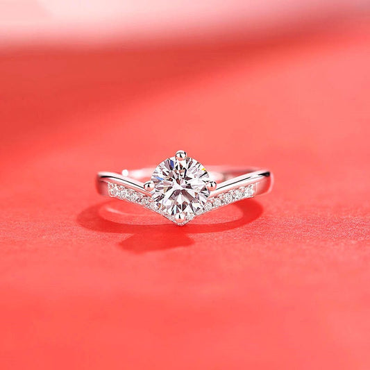 Female Ring Imitation Moissan Diamond Ring Female - Dazora Jewels  - Dazora Jewels 