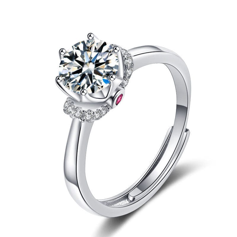 Female Ring Imitation Moissan Diamond Ring Female - Dazora Jewels  - Dazora Jewels 