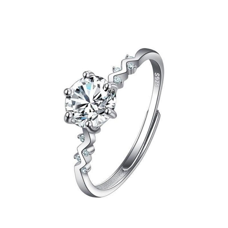 Female Ring Imitation Moissan Diamond Ring Female - Dazora Jewels  - Dazora Jewels 