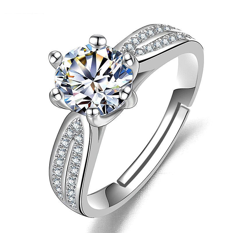 Female Ring Imitation Moissan Diamond Ring Female - Dazora Jewels  - Dazora Jewels 