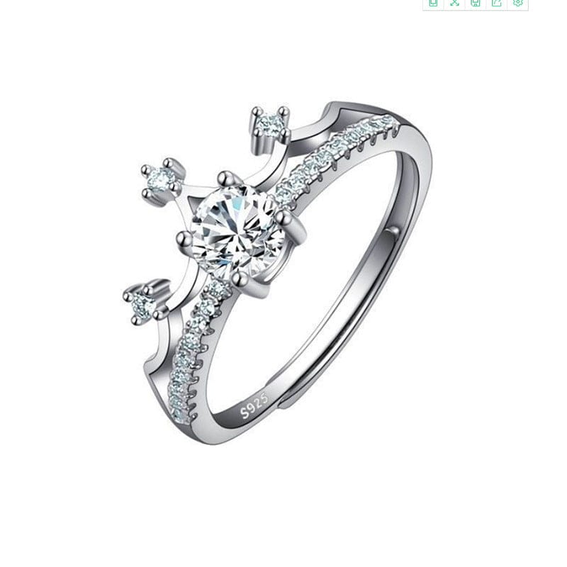 Female Ring Imitation Moissan Diamond Ring Female - Dazora Jewels  - Dazora Jewels 