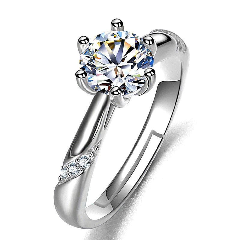 Female Ring Imitation Moissan Diamond Ring Female - Dazora Jewels  - Dazora Jewels 