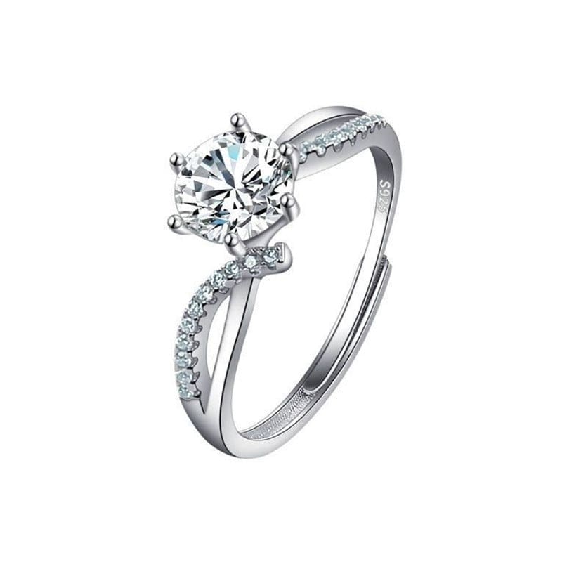 Female Ring Imitation Moissan Diamond Ring Female - Dazora Jewels  - Dazora Jewels 