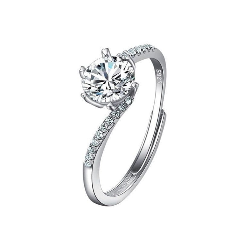 Female Ring Imitation Moissan Diamond Ring Female - Dazora Jewels  - Dazora Jewels 