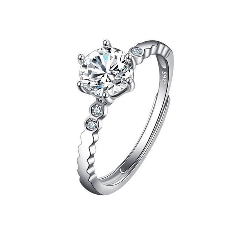 Female Ring Imitation Moissan Diamond Ring Female - Dazora Jewels  - Dazora Jewels 