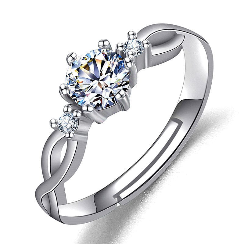 Female Ring Imitation Moissan Diamond Ring Female - Dazora Jewels  - Dazora Jewels 