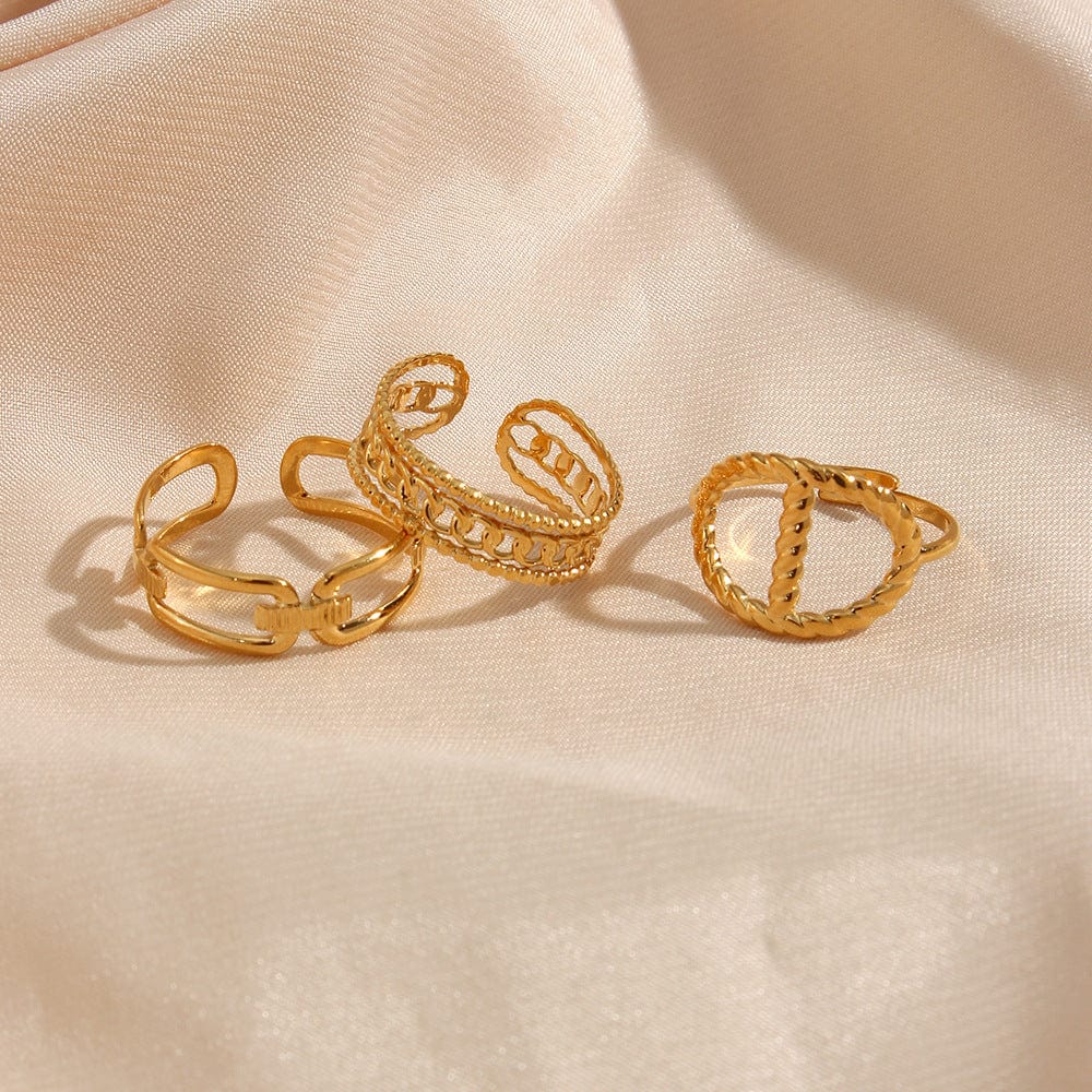 European And American Gold Ring Ornament - Dazora Jewels  - Dazora Jewels 