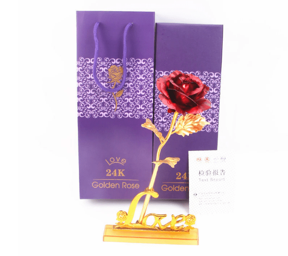 gold rose gift - Dazora Jewels  - Dazora Jewels 