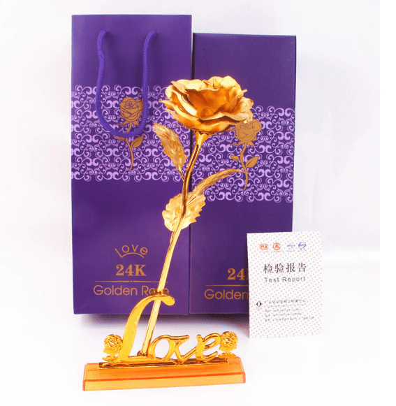 gold rose gift - Dazora Jewels  - Dazora Jewels 