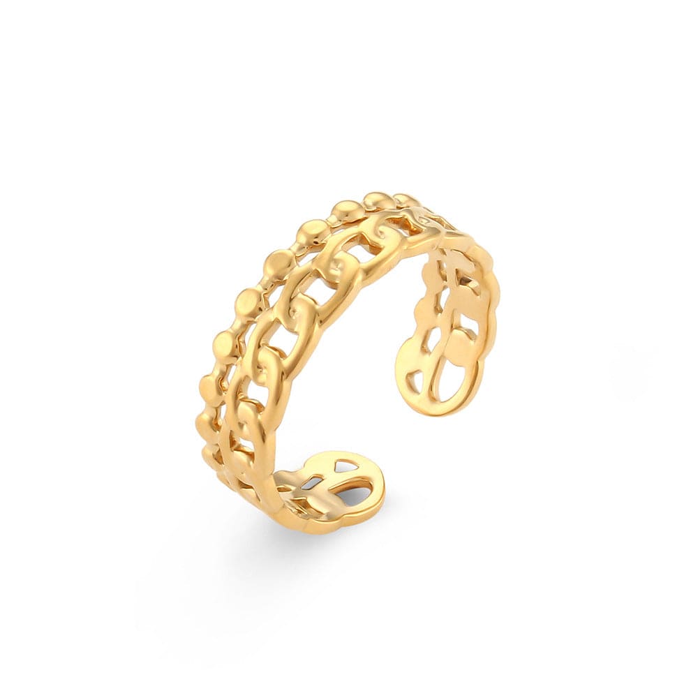 European And American Gold Ring Ornament - Dazora Jewels  - Dazora Jewels 