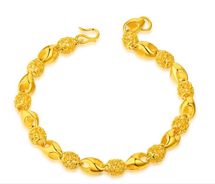 Gold-plated brass bracelet - Dazora Jewels  - Dazora Jewels 