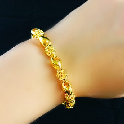 Gold-plated brass bracelet - Dazora Jewels  - Dazora Jewels 