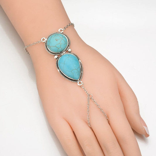 Turquoise tassel bracelet - Dazora Jewels  - Dazora Jewels 