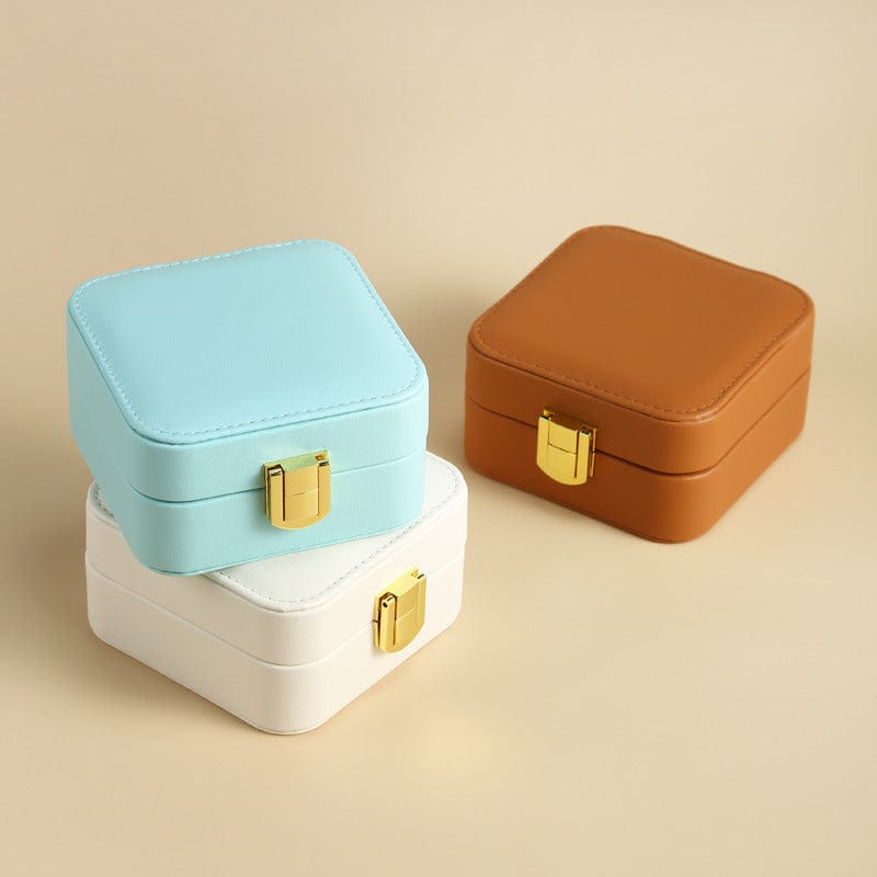 Pumpkin Color Mini Portable Jewelry Storage Box - Dazora Jewels  - Dazora Jewels 