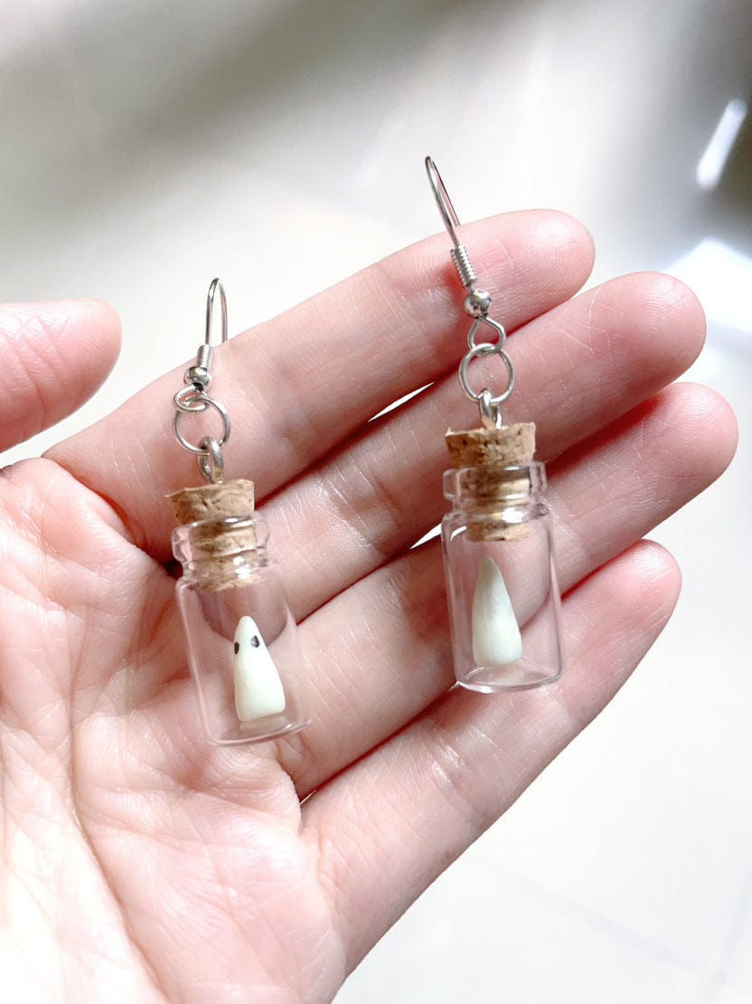 Luminous Devil Drift Bottle Glowing Horror Personalized Earrings European And American Festival Ins - Dazora Jewels  - Dazora Jewels 