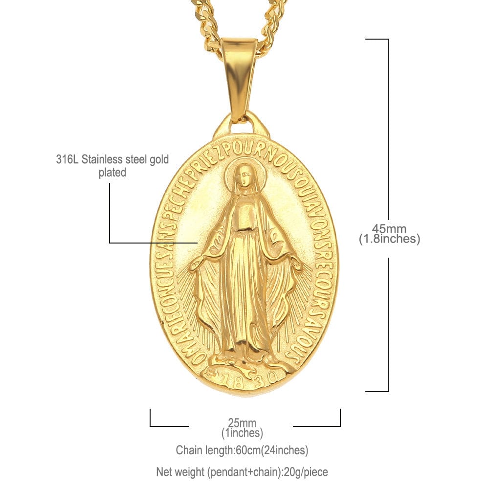 Cross Virgin Magic Pendant Pendant - Dazora Jewels  - Dazora Jewels 