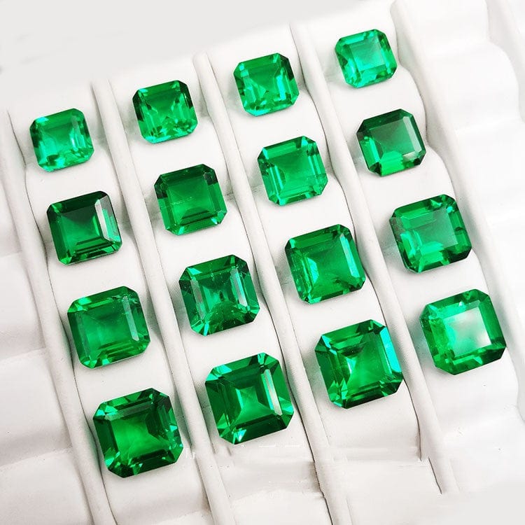 Synthetic Emerald Small Octagonal Bare Stone - Dazora Jewels  - Dazora Jewels 