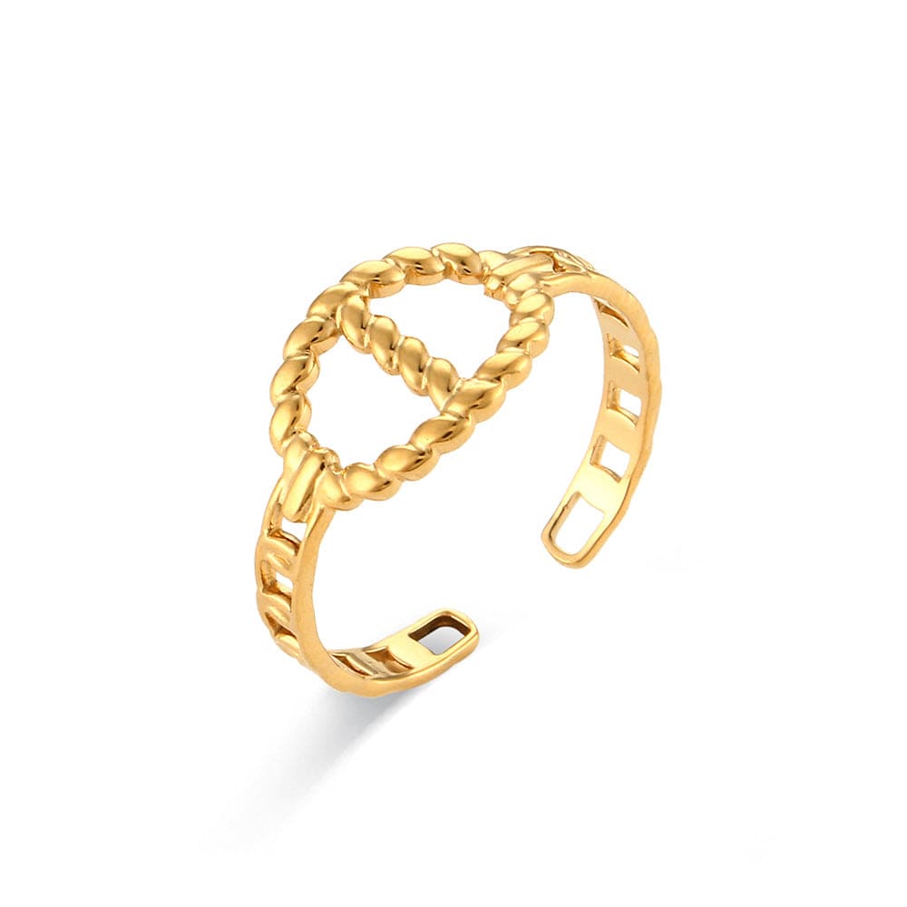 European And American Gold Ring Ornament - Dazora Jewels  - Dazora Jewels 