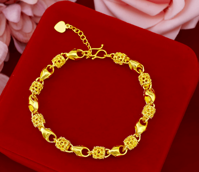 Gold-plated brass bracelet - Dazora Jewels  - Dazora Jewels 