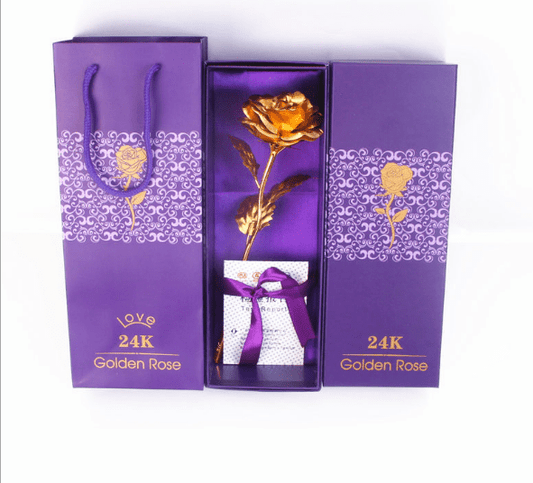 gold rose gift - Dazora Jewels  - Dazora Jewels 