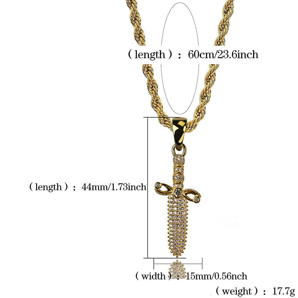 Male Hip Hop Necklace Pendant - Dazora Jewels  - Dazora Jewels 