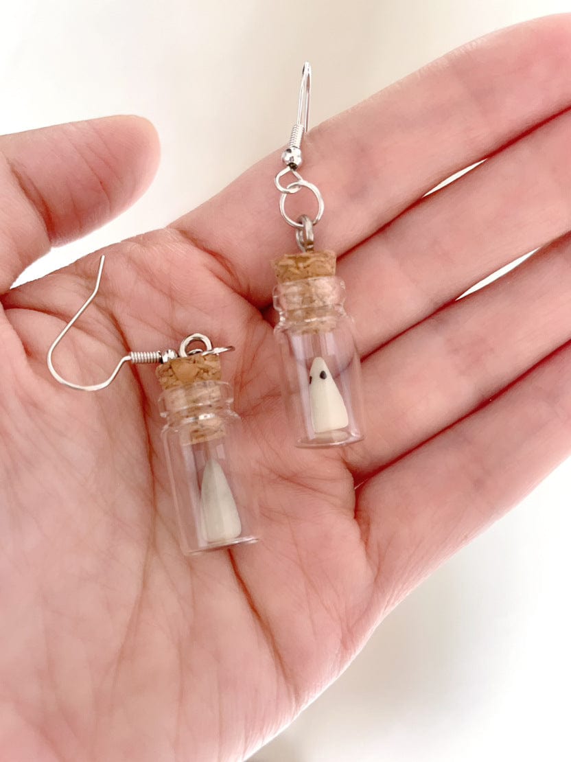 Luminous Devil Drift Bottle Glowing Horror Personalized Earrings European And American Festival Ins - Dazora Jewels  - Dazora Jewels 