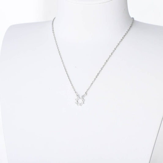 Simple Alloy Pendant Card Necklace - Dazora Jewels  - Dazora Jewels 