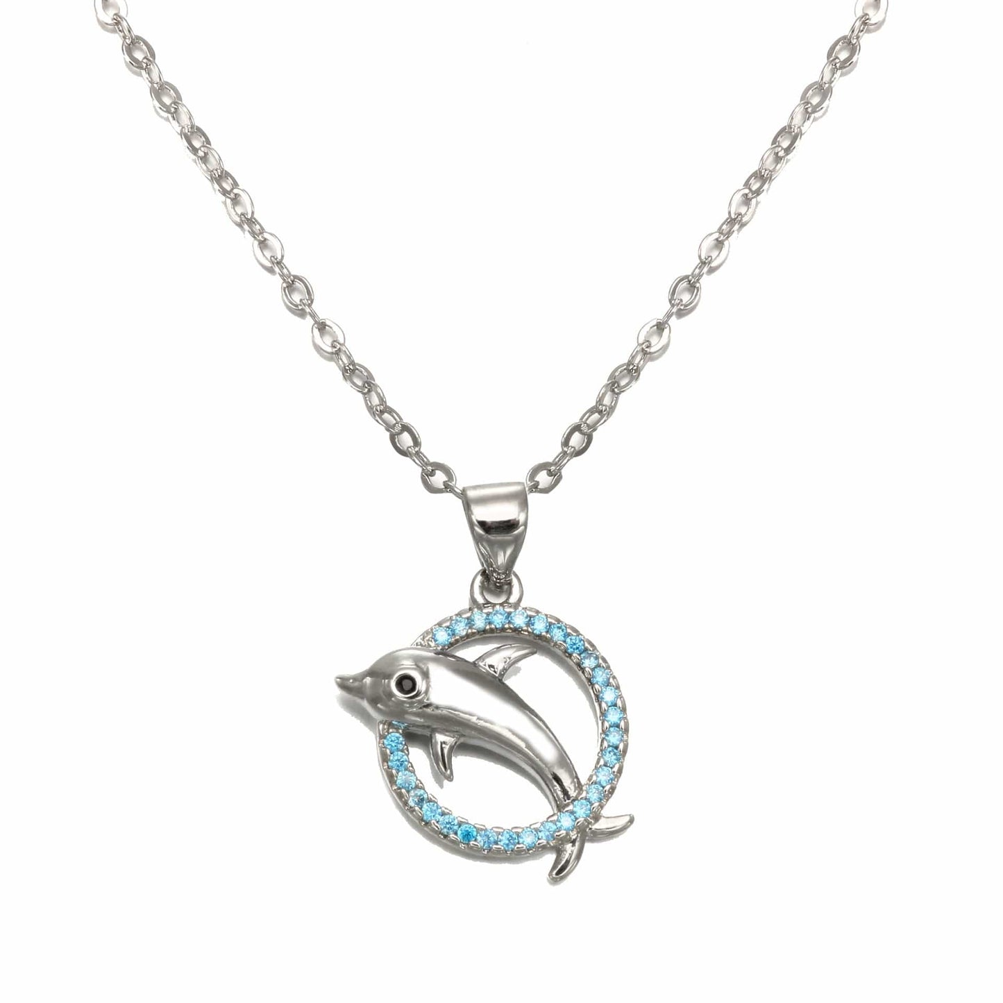 Romantic Dolphin Necklace - Dazora Jewels  - Dazora Jewels 