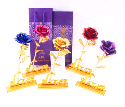 gold rose gift - Dazora Jewels  - Dazora Jewels 