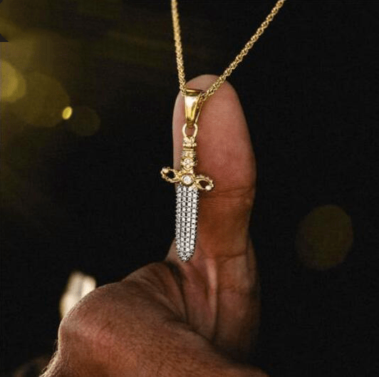 Male Hip Hop Necklace Pendant - Dazora Jewels  - Dazora Jewels 