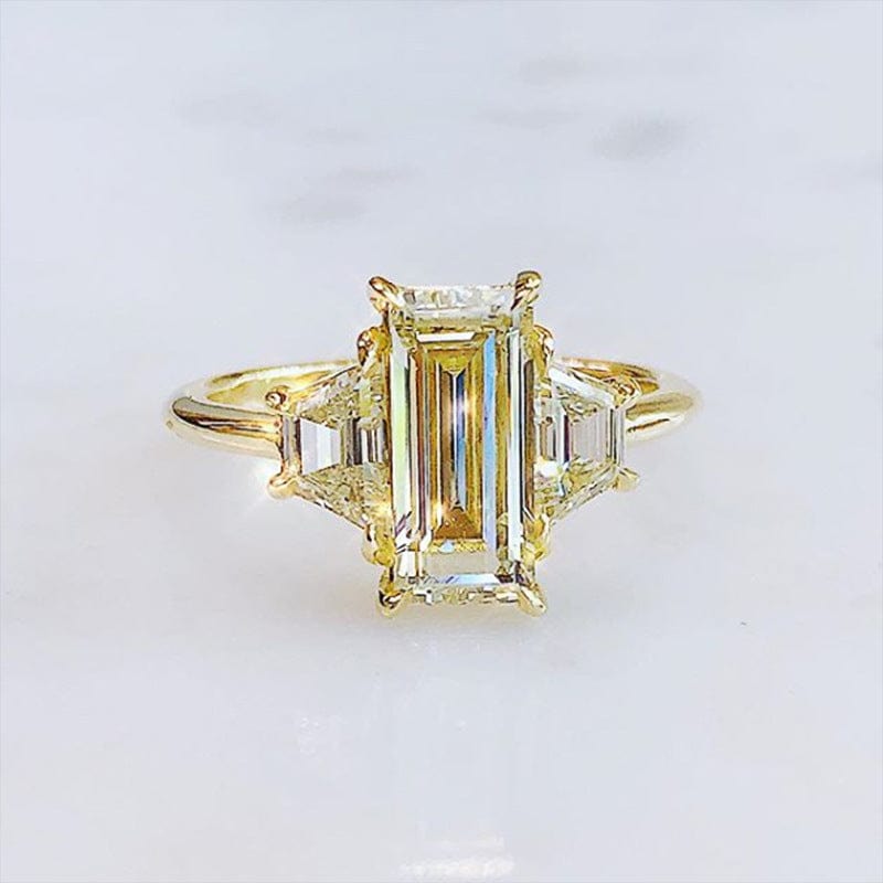 European And American Creative Square Zircon Lady Wedding Ring - Dazora Jewels  - Dazora Jewels 