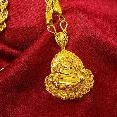 Hemp rope gold necklace - Dazora Jewels  - Dazora Jewels 