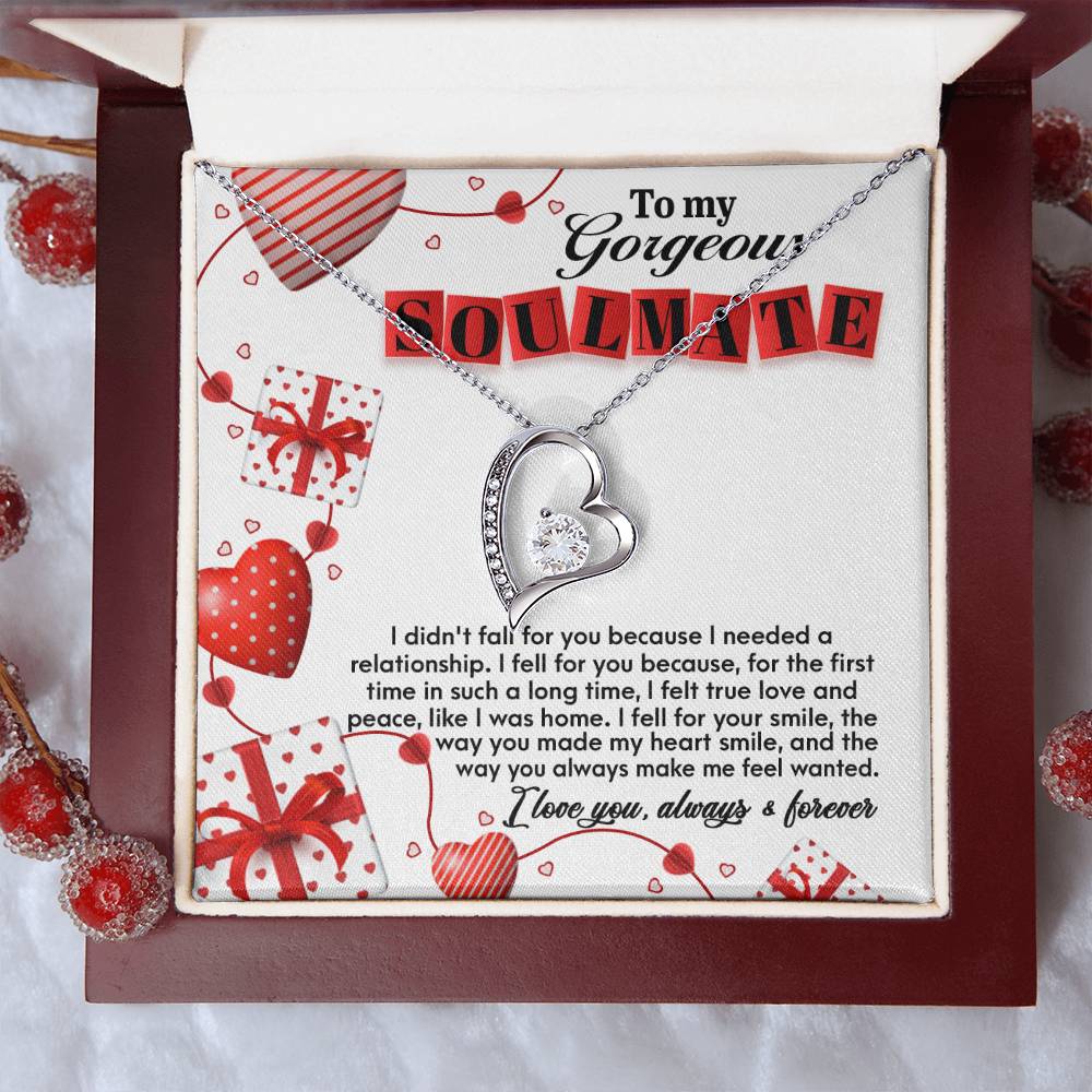 Soulmate - Fall For You Heart Necklace