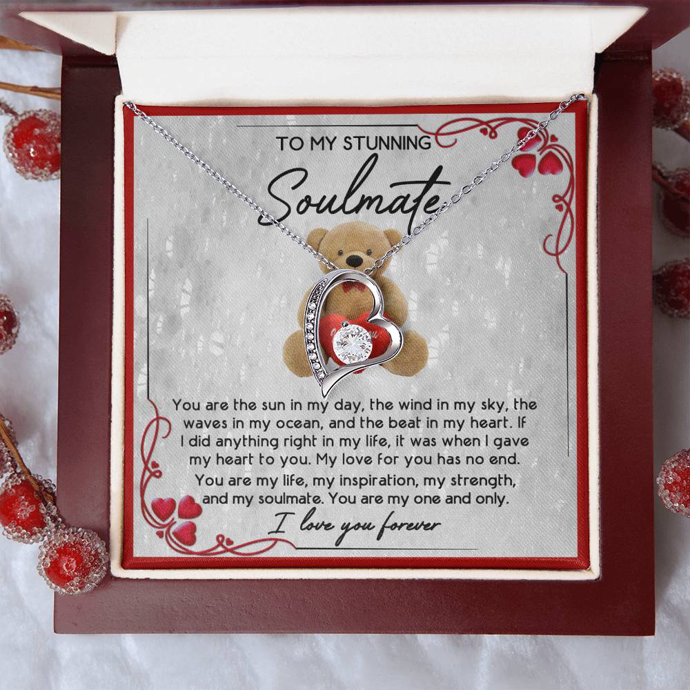 To My Soulmate - I Love You Forever Necklace