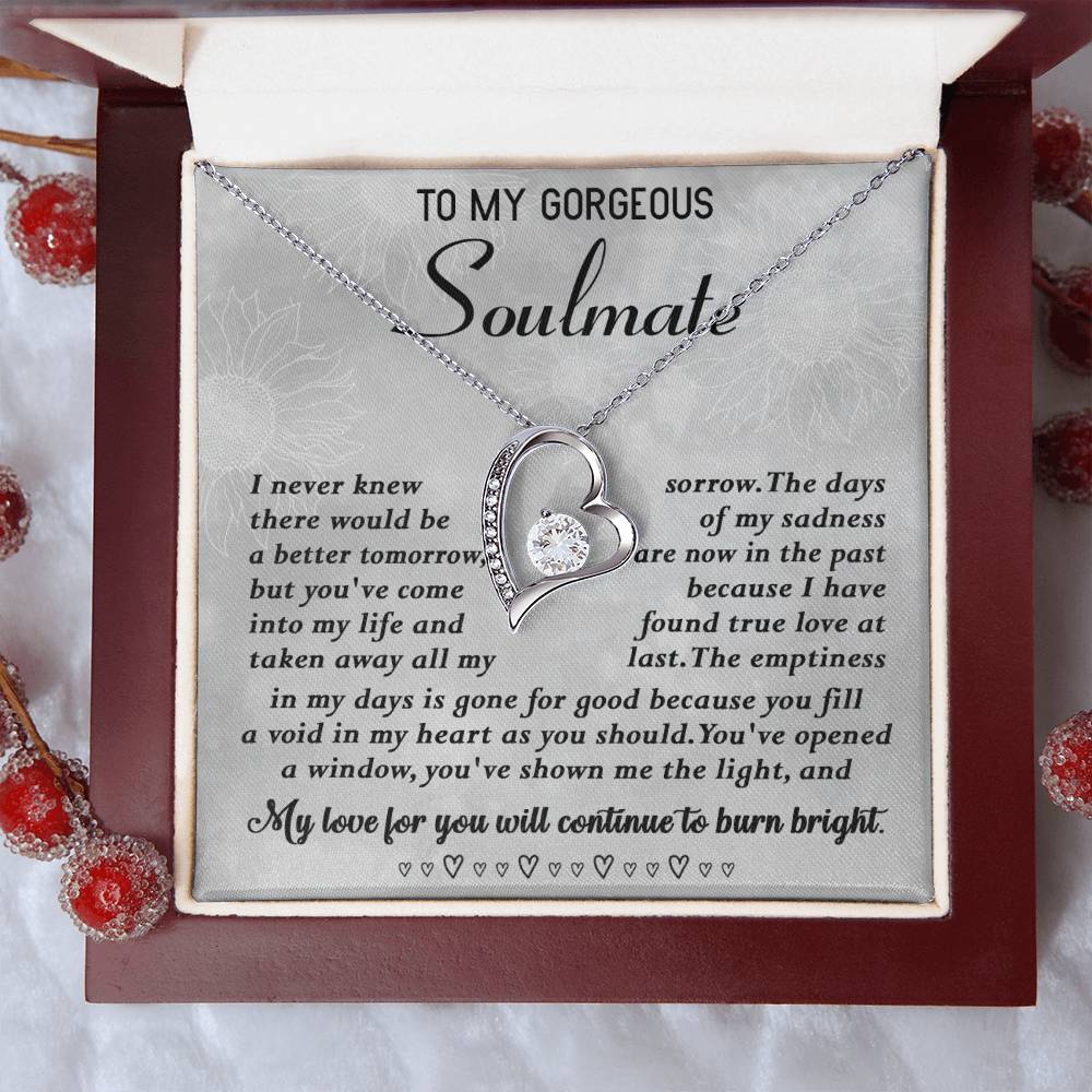 To My Gorgeous Soulmate Necklace