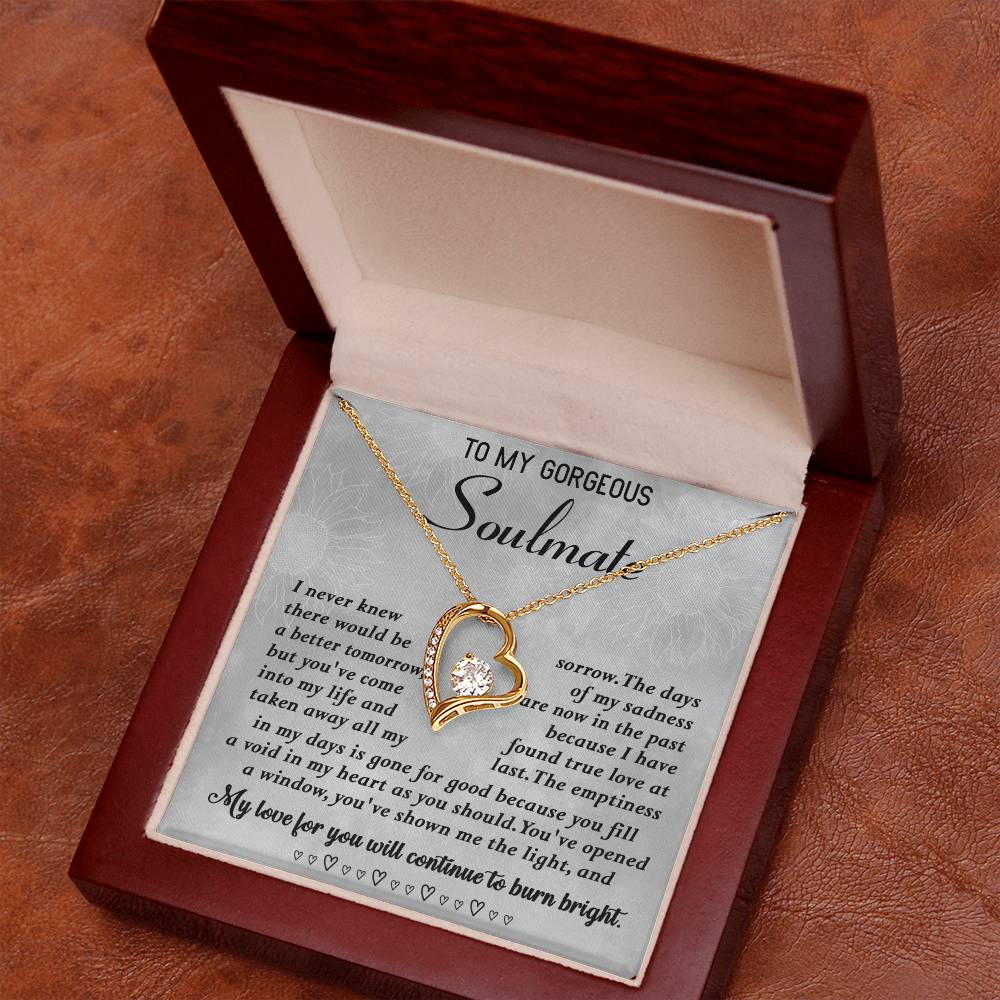 To My Gorgeous Soulmate Necklace