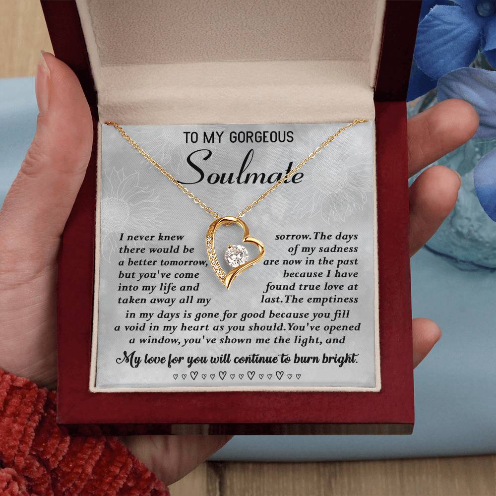 To My Gorgeous Soulmate Necklace