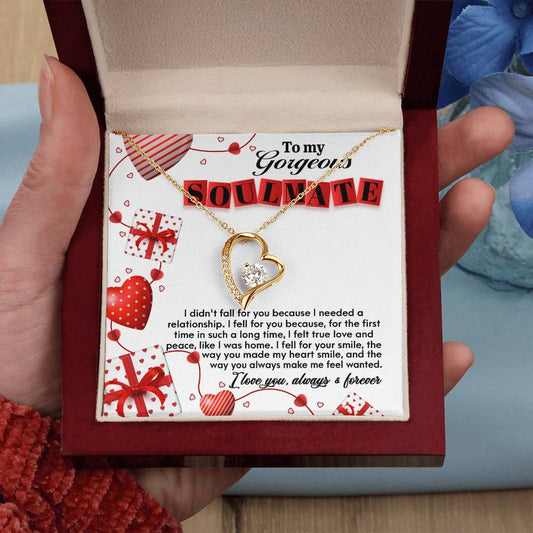 Soulmate - Fall For You Heart Necklace