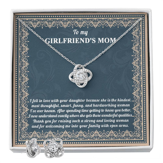 To My Girlfriend's Mom - With Open Arms Earring & Necklace set