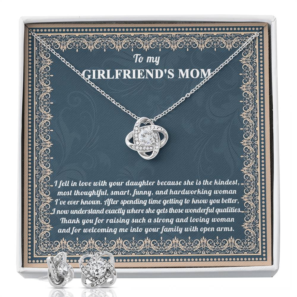 To My Girlfriend's Mom - With Open Arms Earring & Necklace set