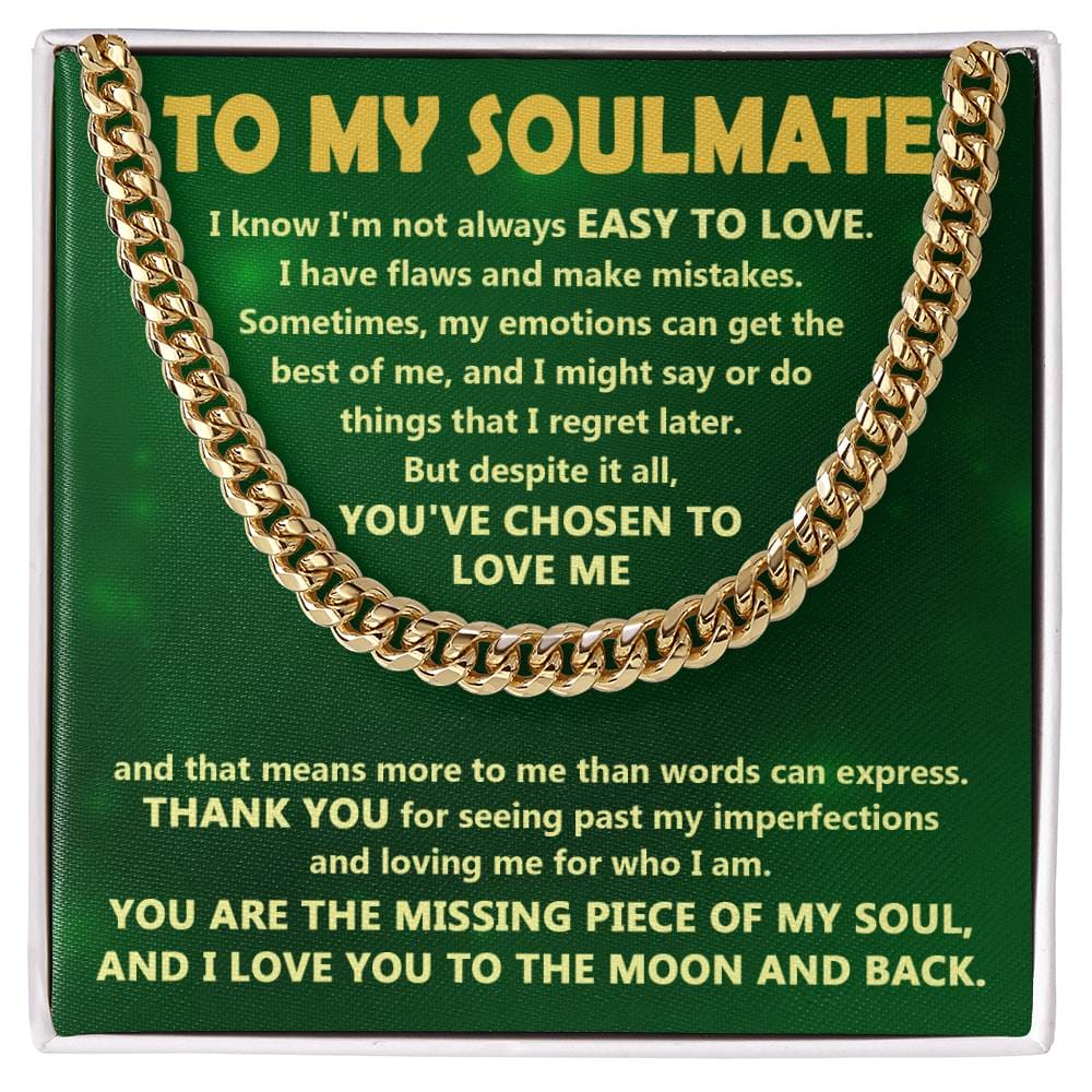 Soulmate - Chosen To Love Me Cuban Link Chain (Men)