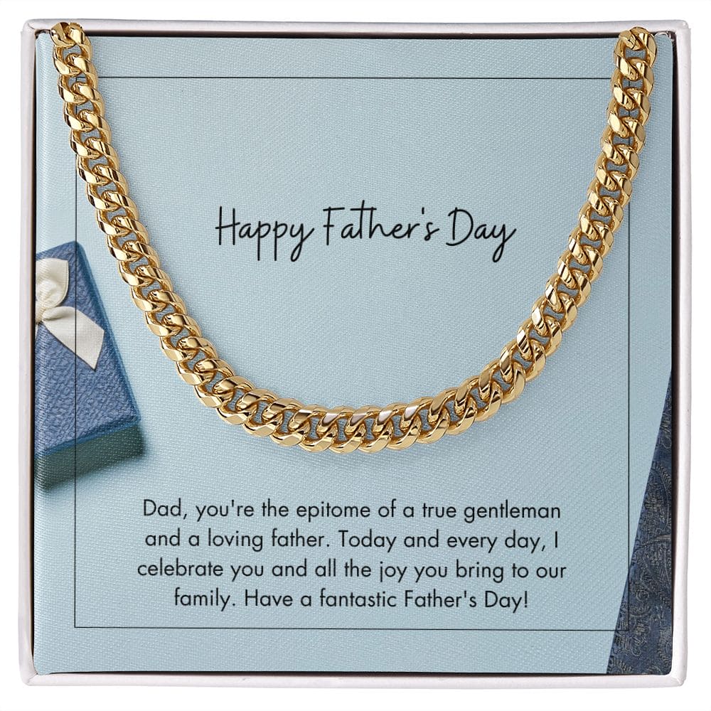 Father's Day Cuban Link Chain - Dazora Jewels  - Dazora Jewels 