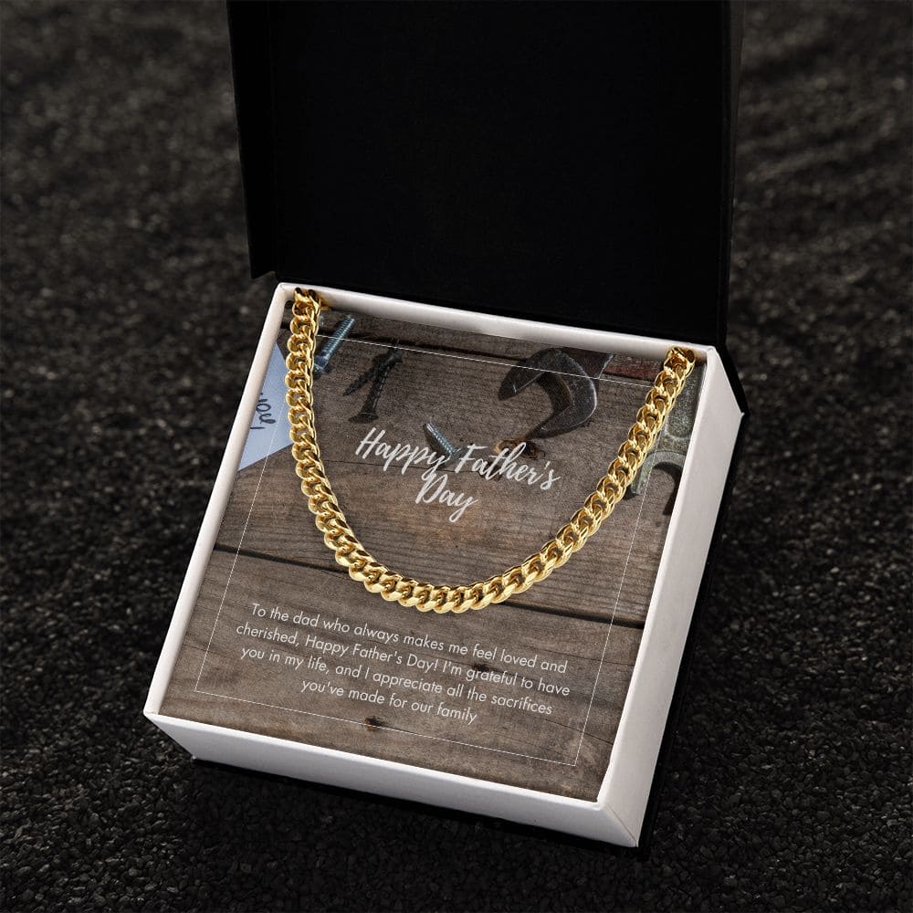 Father's Day Cuban Link Chain - Dazora Jewels  - Dazora Jewels 