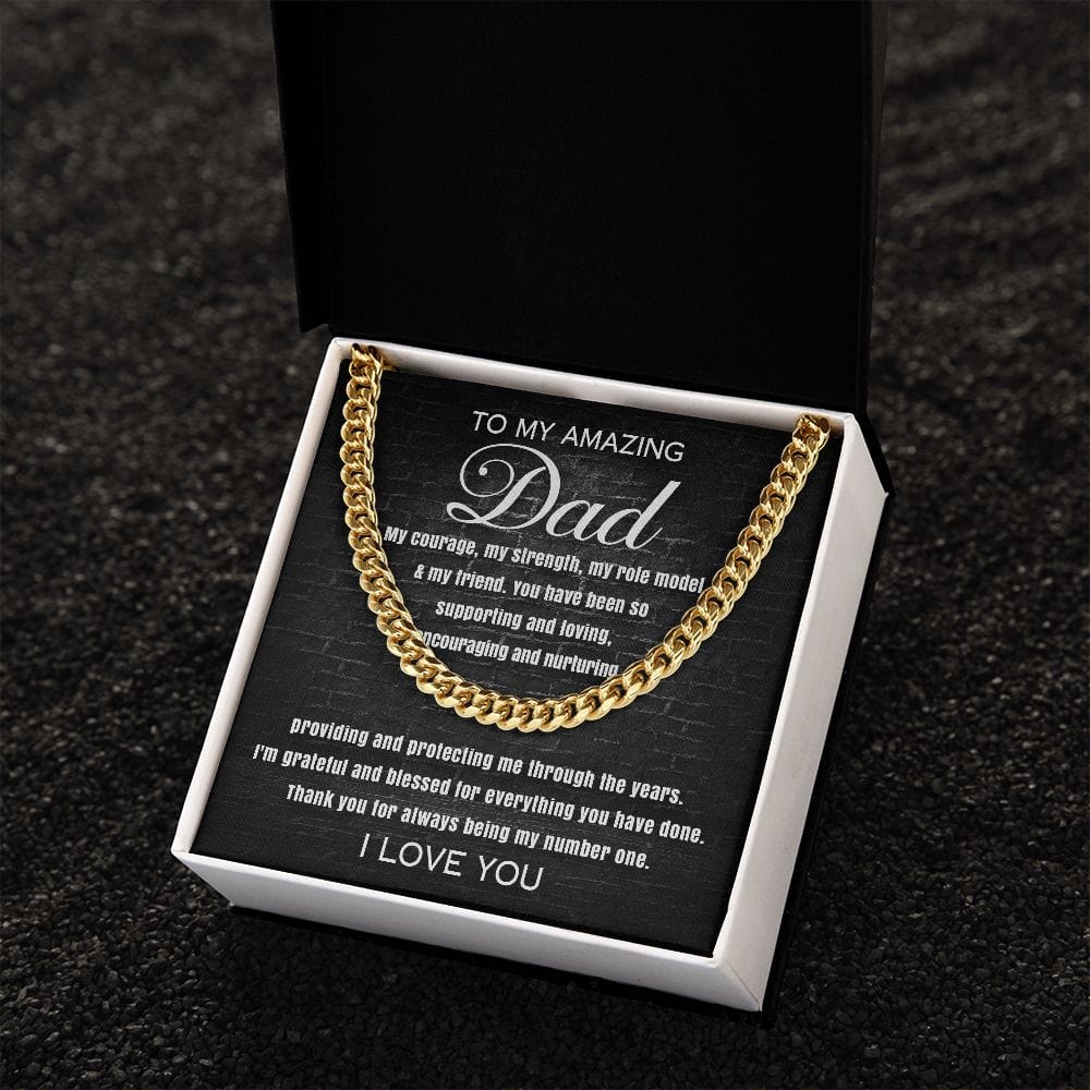 Dad Cuban Link Chain - Dazora Jewels  - Dazora Jewels 